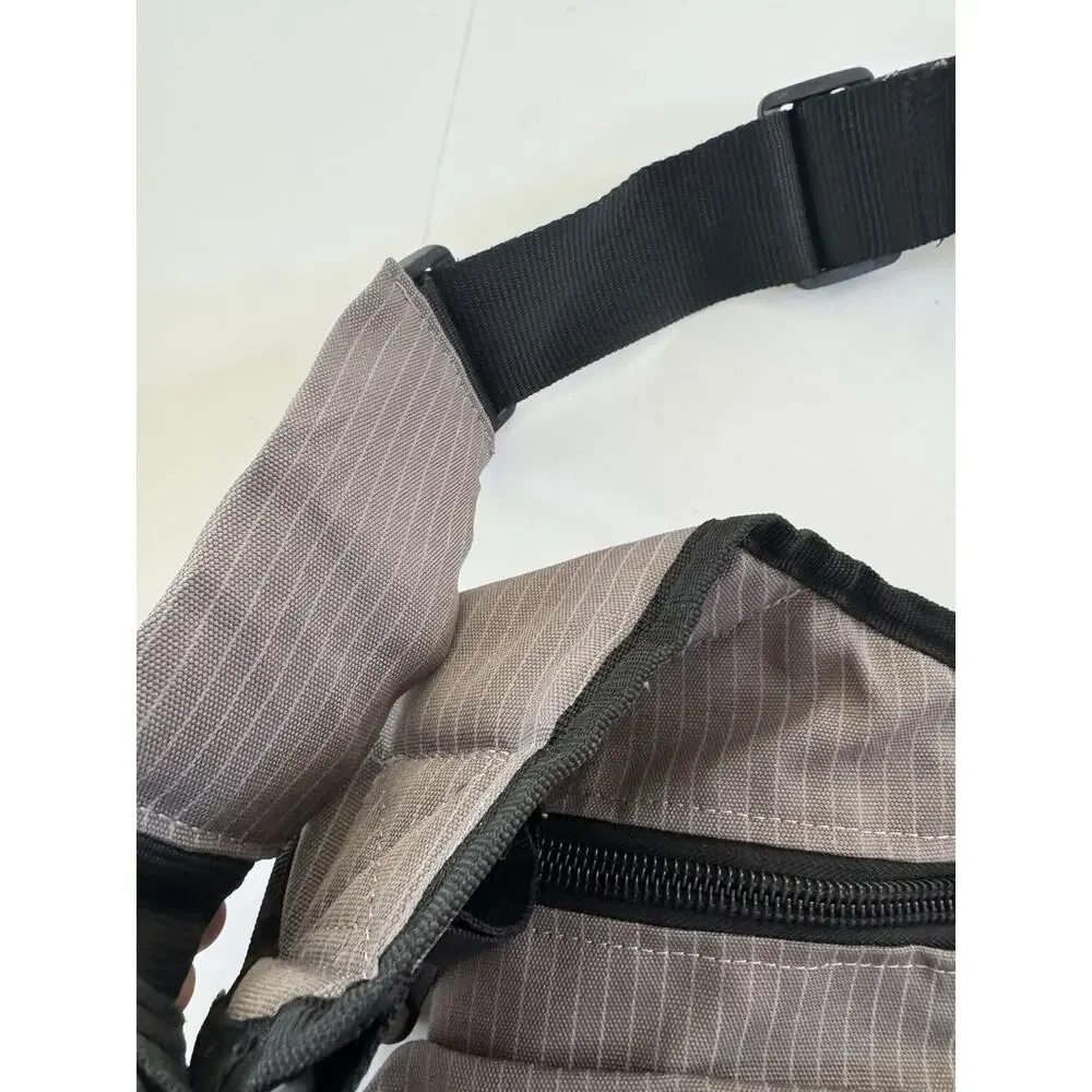 Diaper Dude Diaper Bag Crossbody Adjustable Shoulder Strap Messenger Bag Gray